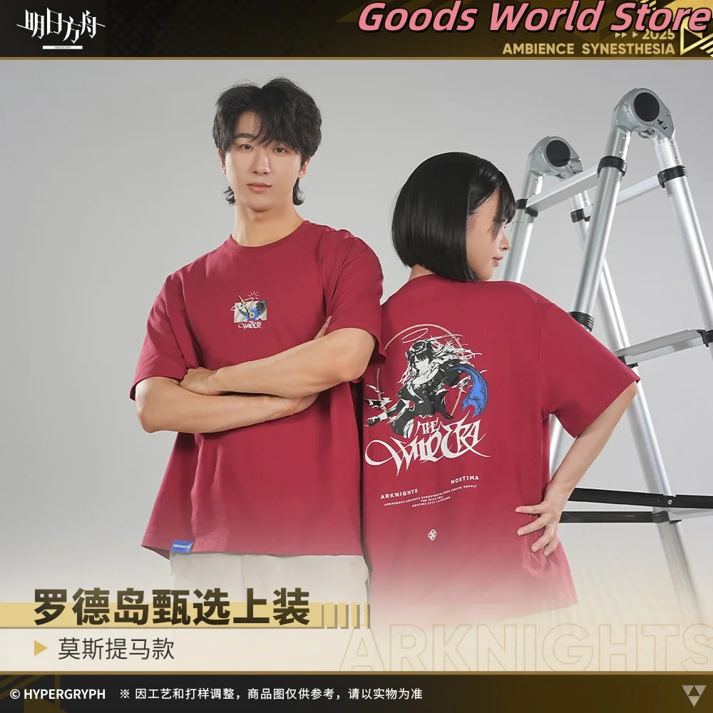 

Original Rhodes Island Mostima short sleeve T-shirt Arknights Cosplay Costume Anime Game Women Male Girl summer Daily clothing