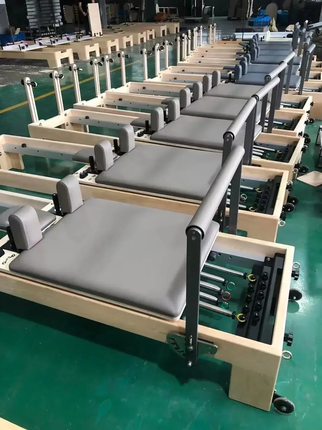 Casa ginásio profissional yoga treinamento cama equipamentos de madeira fitness equilíbrio máquina exercício carvalho pilates reformador