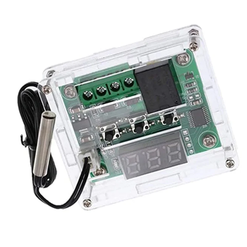 A21Q -4 PCS W1209 พร้อม 12V DC อุณหภูมิแบบดิจิตอลควบคุม Micro-Type Digital Thermostat-50-110 ℃