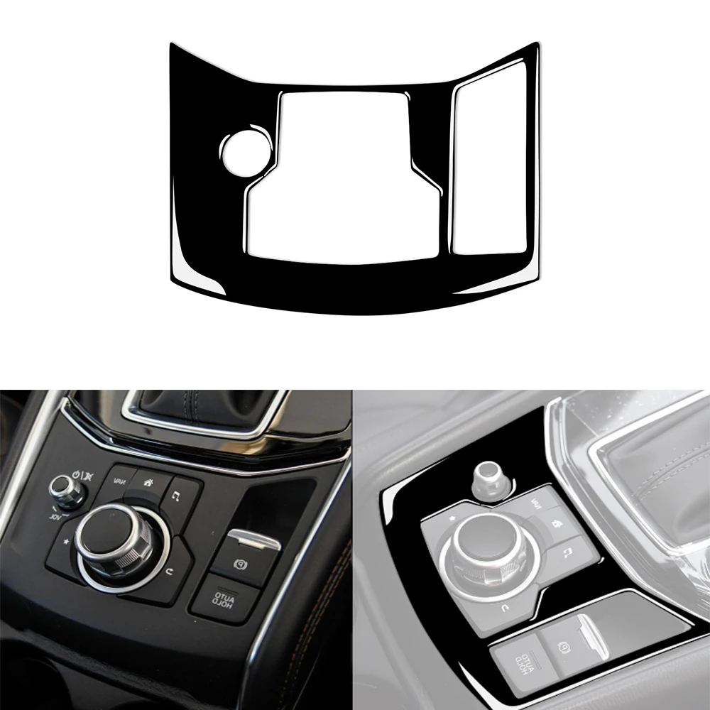 Piano Black Car Electric Handbrake Panel Decoration Sticker FOR Mazda CX-5 2017 2018 LHD RHD Interior Auto Accessory