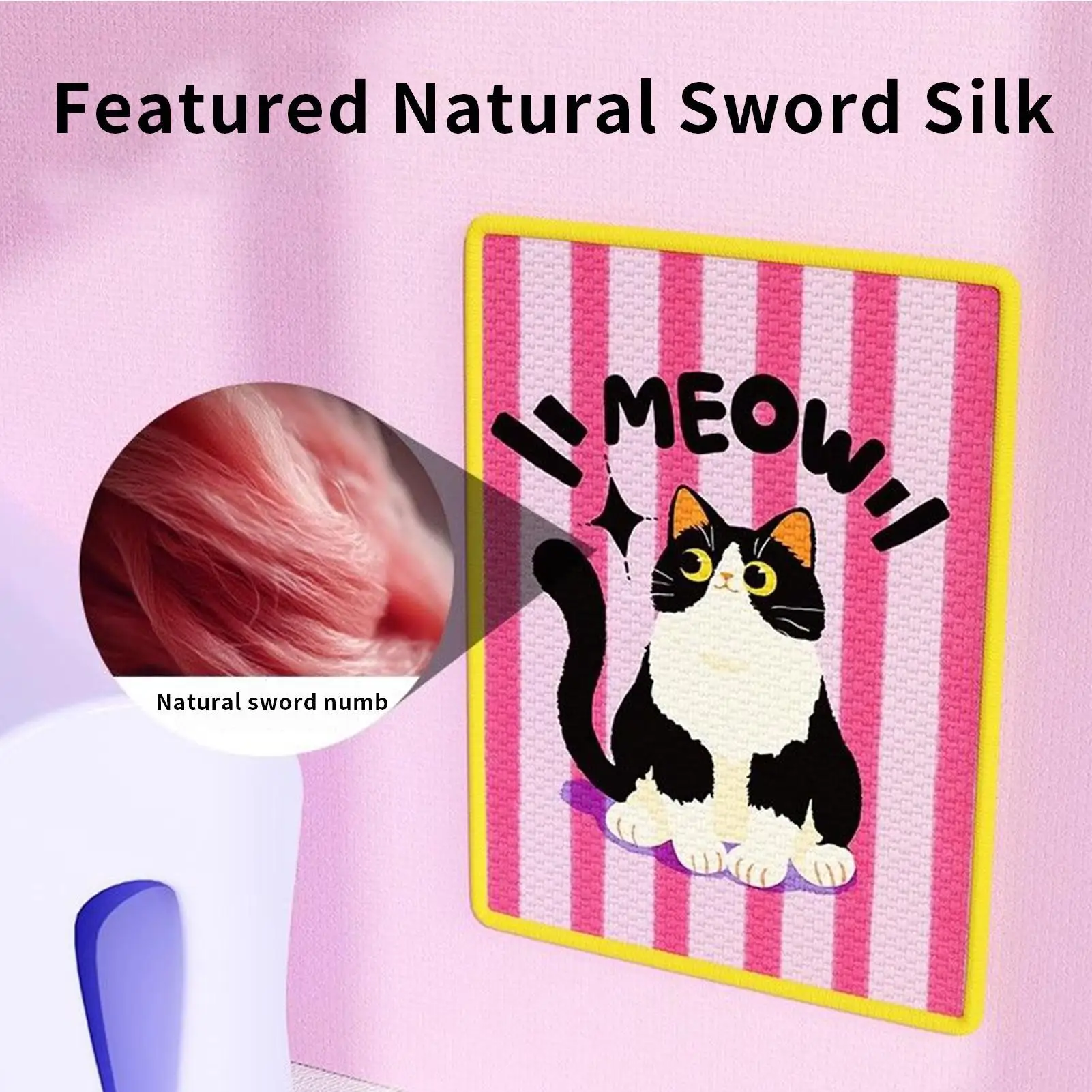 

Когтеточка для кошек, самоклеящийся коврик для когтеточки для котенка, защита мебели, коврик для когтеточки для домашних животных, коврик для гостиной, офиса