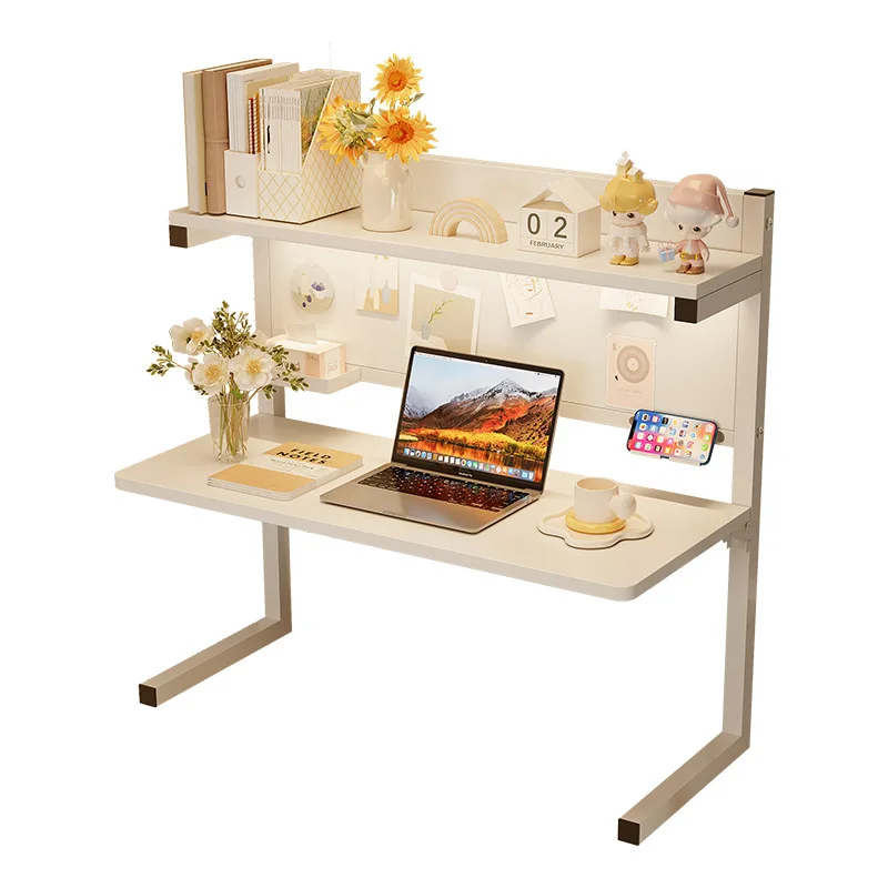 Computer desk dormitory bed table folding desk upper and lower bunk can store fixed e-sports table