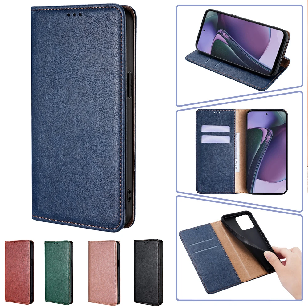 Flip Case For Asus Zenfone 10 10Z 9 9Z 8 Retro Leather Card Slot Holder Magnetic Shockproof Protection Book Phone Cover Funda