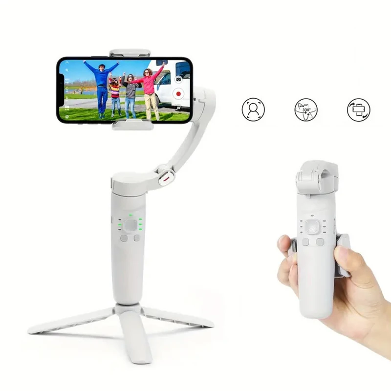 

Handheld 3-Axis Gimbal Stabilizer Phone Holder Face Tracking Anti-shake Shooting Focus Adjustment Folding Tripod Selfie Stick