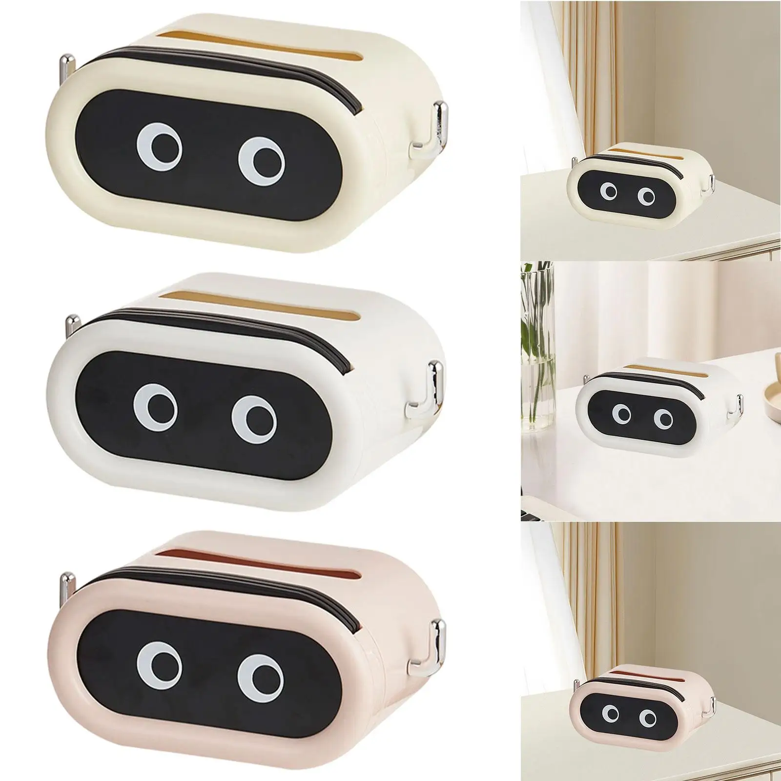 Creative Tissue Box Cover, Tissue Dispenser Box Holder, Tissue Case Organizer for Toilet Paper, Tabletop, Car, Night Stands
