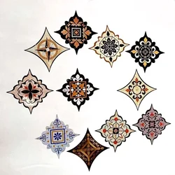 18pcs 11x11cm home Decor Tile Seam Sticker Waterproof PVC adhesive Floor Stickers Living Room Bathroom Kitchen wall decoration