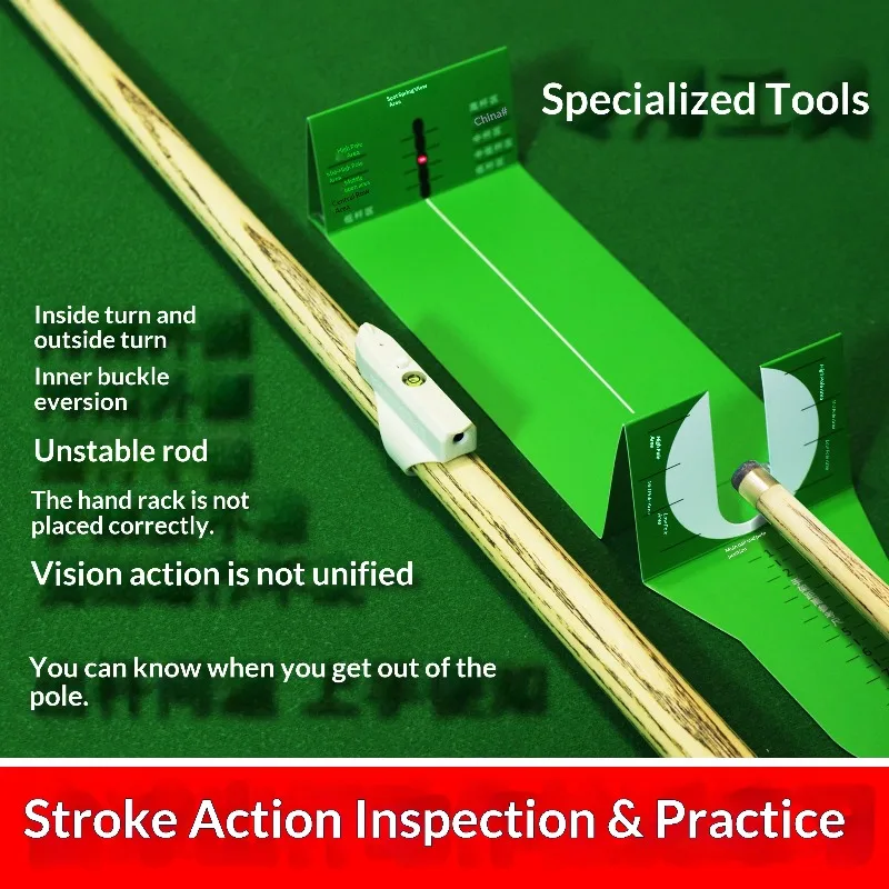 Billiards Aiming Practice Aid Rechargeable Billiards Shot Motion Detection Tool Specifically Designed for Practice
