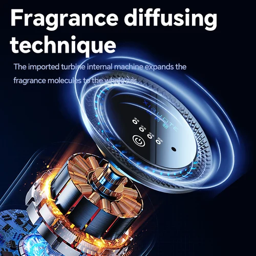Imagen 2 del producto KEBIDUMEI Ambientador para Auto, Difusor de Fragancia Inteligente, Máquina de Fragancia en la Nube, Desodorante, Accesorios para el Interior del Vehículo