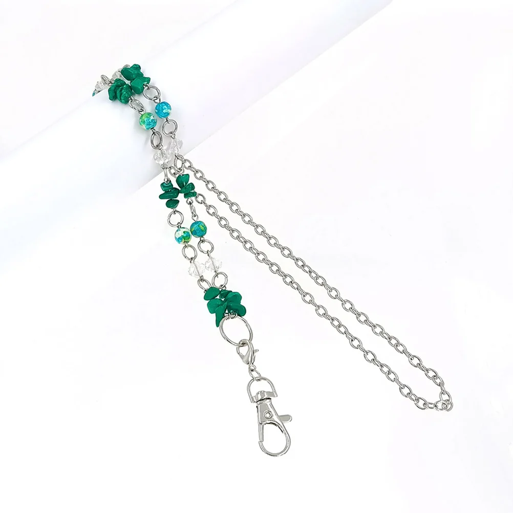 

Badge Sweater Necklace St Patricks Day Festival Hanging Pendant Ireland Chain for Decorative