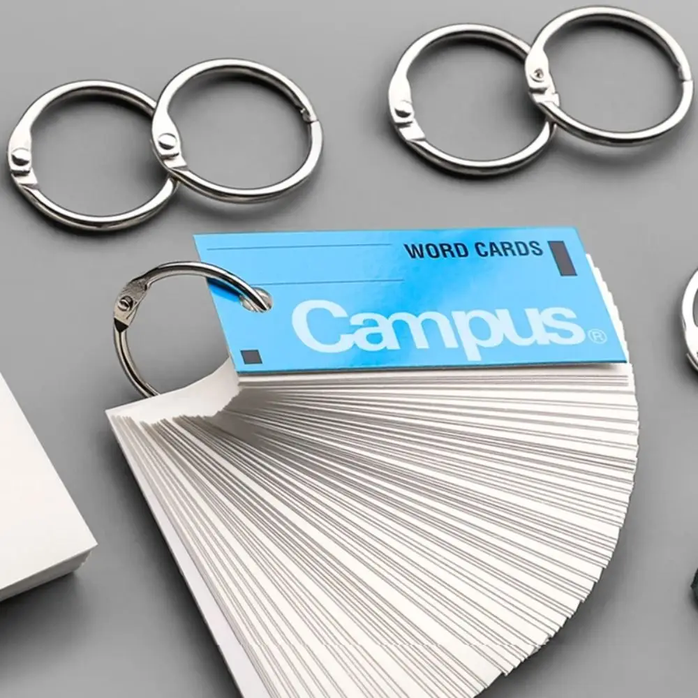 O Ring Metal Ring Binder Staple Book Binding Clip Hinged Rings DIY Albums Loose-leaf Book Hoops Silver Golden Metal