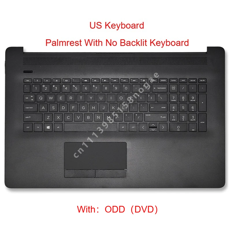 Laptop Black and Silver -Palmrest Keyboard Assembly For 17-BY 17-CA 17-CR 17Q-CS 470 G7 TPN-I133 Replacement