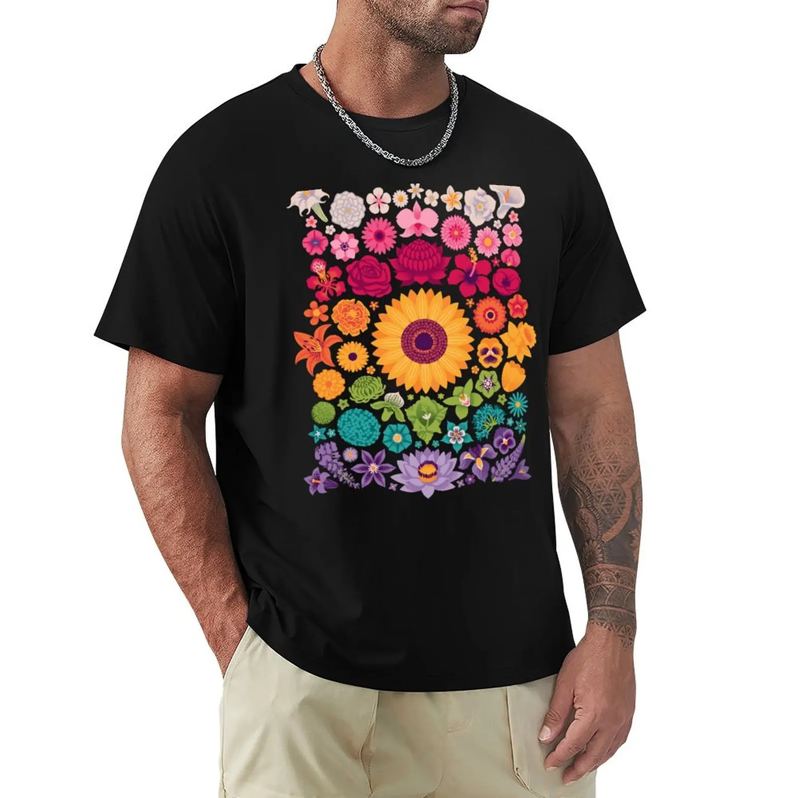 

Floral Spectrum T-Shirt Funny t-shirt Personalized t-shirt shirts men