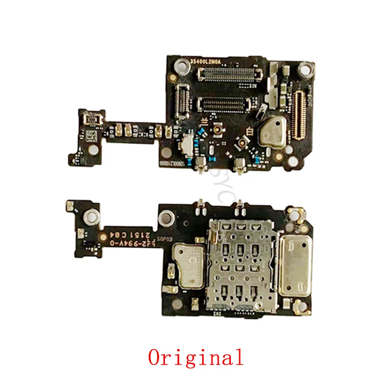 Sim Card Reader Holder Pins Tray Slot For Xiaomi Mi 12 Pro Sim Card Reader Board Flex Cable Repair Parts