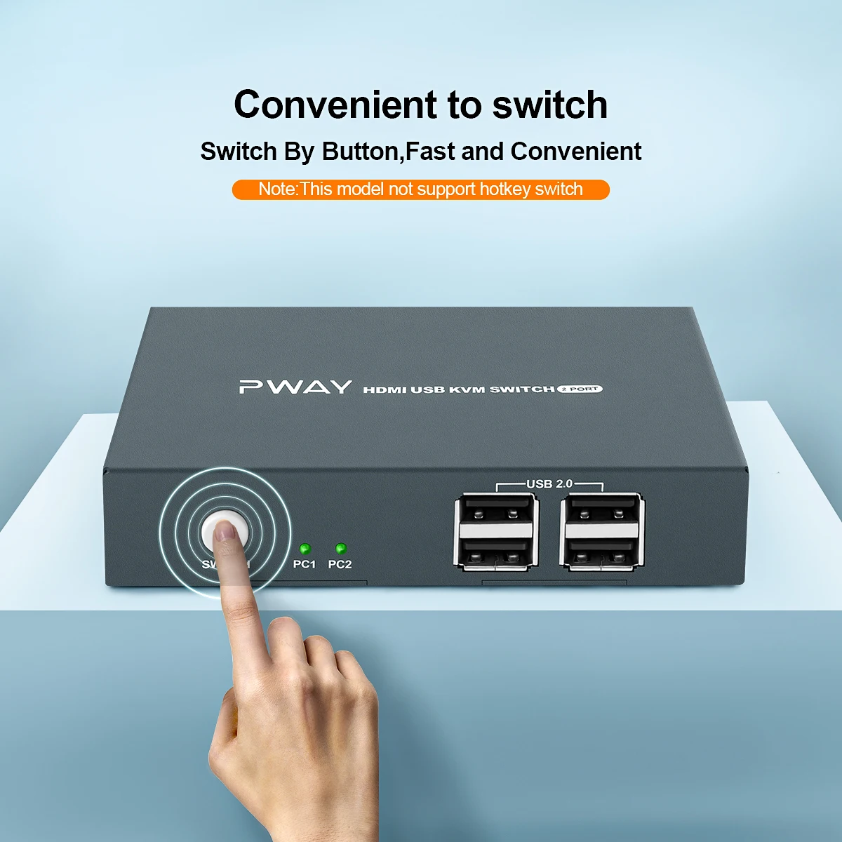 HDMI KVM Switch USB 2.0 for Xiaomi Apple Windows10 PC Keyboard Mouse Printer 2 PCs Sharing 4 Devices USB Switch 4K@30Hz/60Hz
