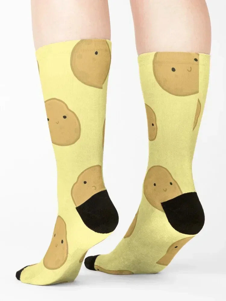 Smiling Cute Potatoes Socks sheer Wholesale Hiking boots designer brand Men Socks Women's