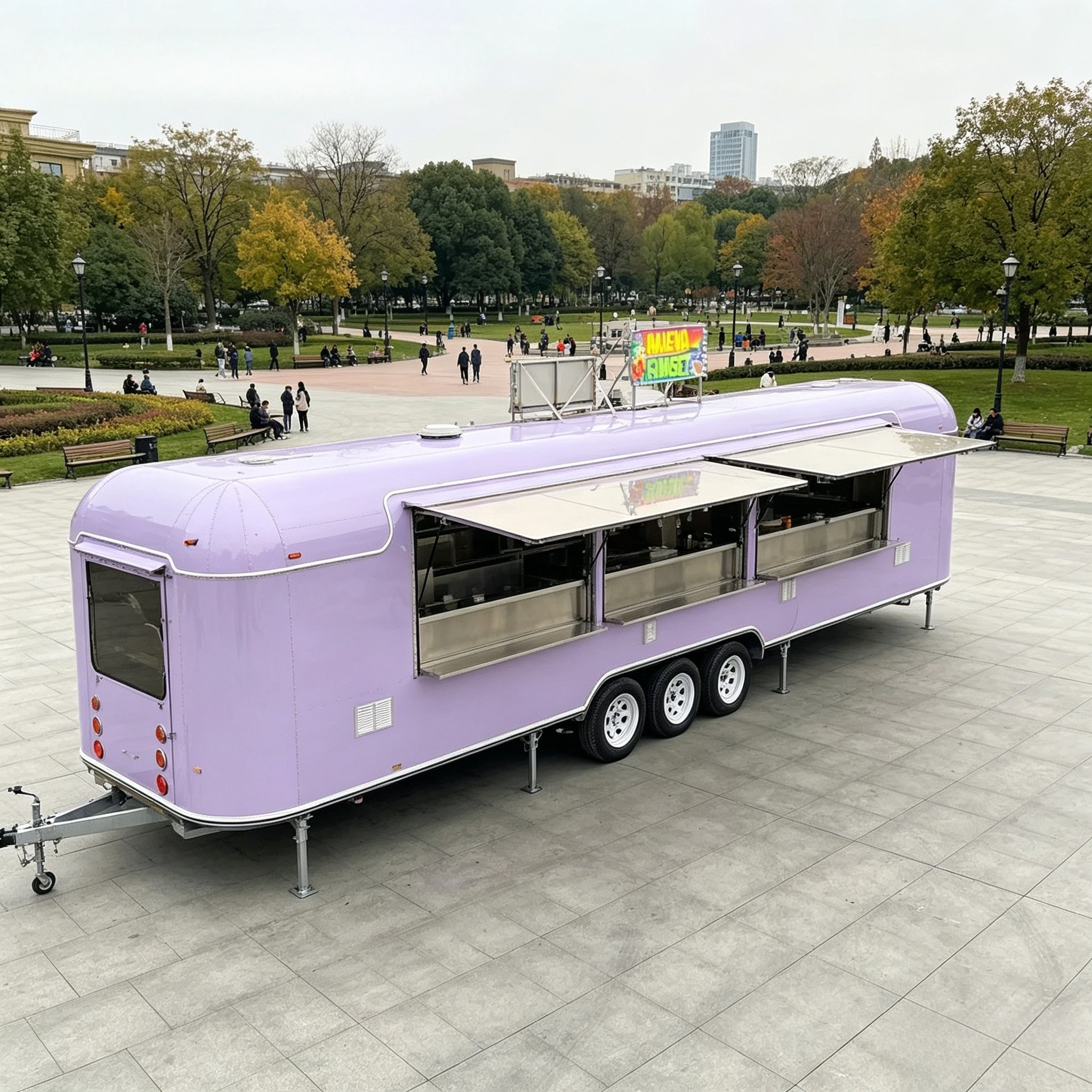 Mobile Coffee Van Equipment - YG Custom Mobile Bar Catering Trailer