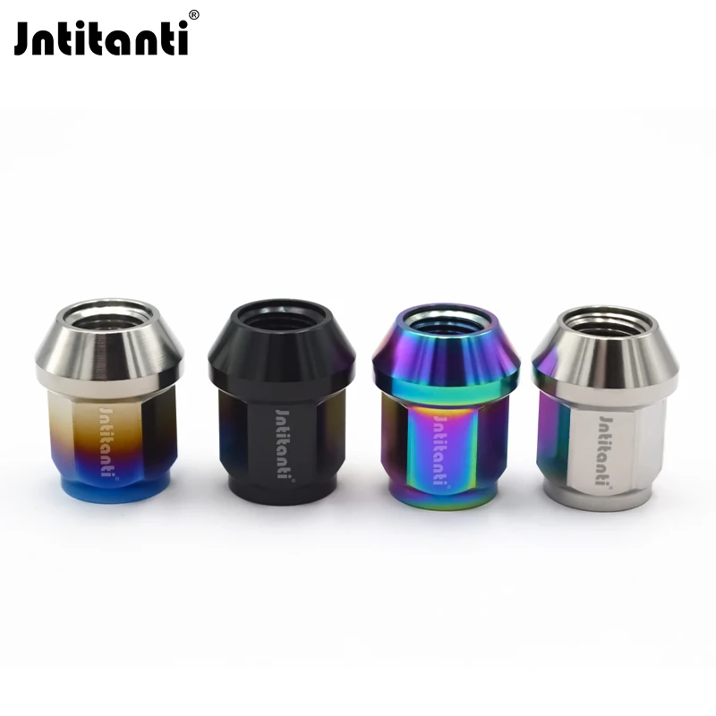 

Jntitanti Open Round End Cone Seat Gr.5 Titanium Lug Nut M12x1.5 for Toyota Honda Ford Mazda Buick Acura Chevorlet Kia Hyundai