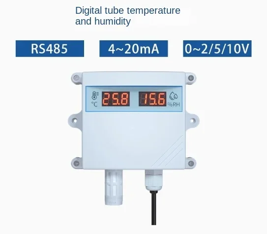 

Air temperature and humidity sensor digital display RS485