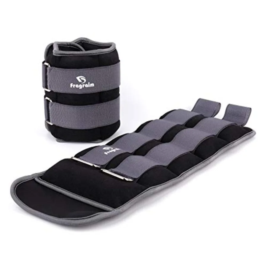 

Ankle Weights for Jogging Gymnastics Aerobics Physical Therapy Durable Neoprene with Black Color Adjustable Strap 1/2/3/4/6/8/1
