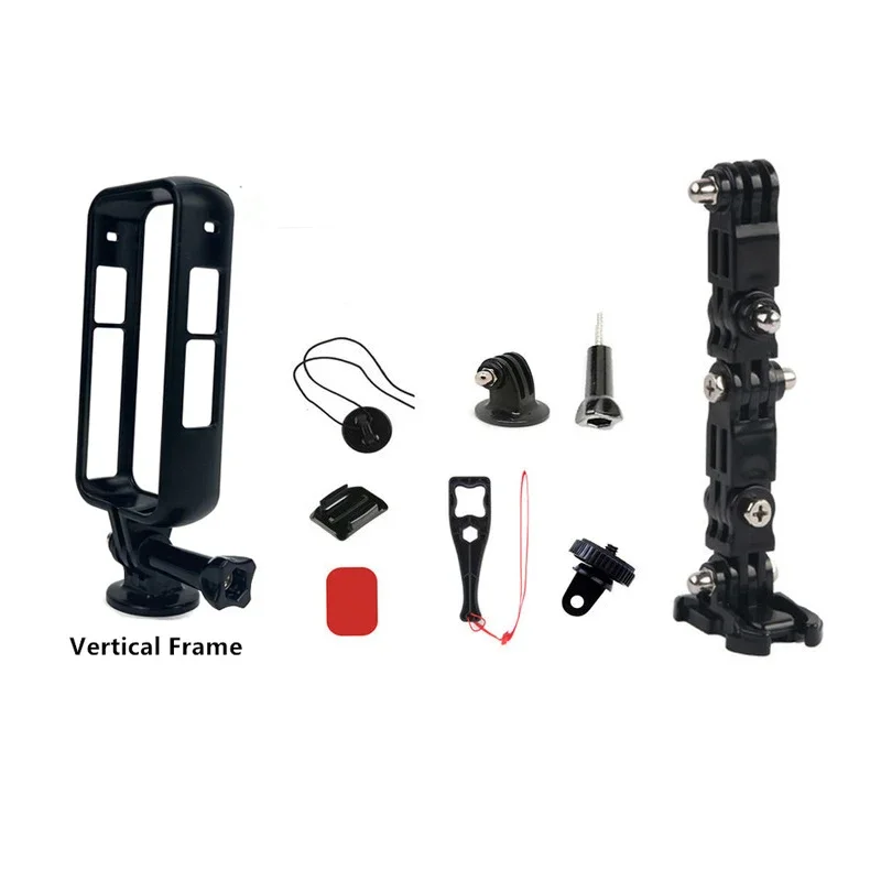 ل Insta360 One X3 كاميرا بانورامية إطار واقي خوذة قاعدة الذقن إطار أفقي وعمودي الجانب مفتوح محول تركيب