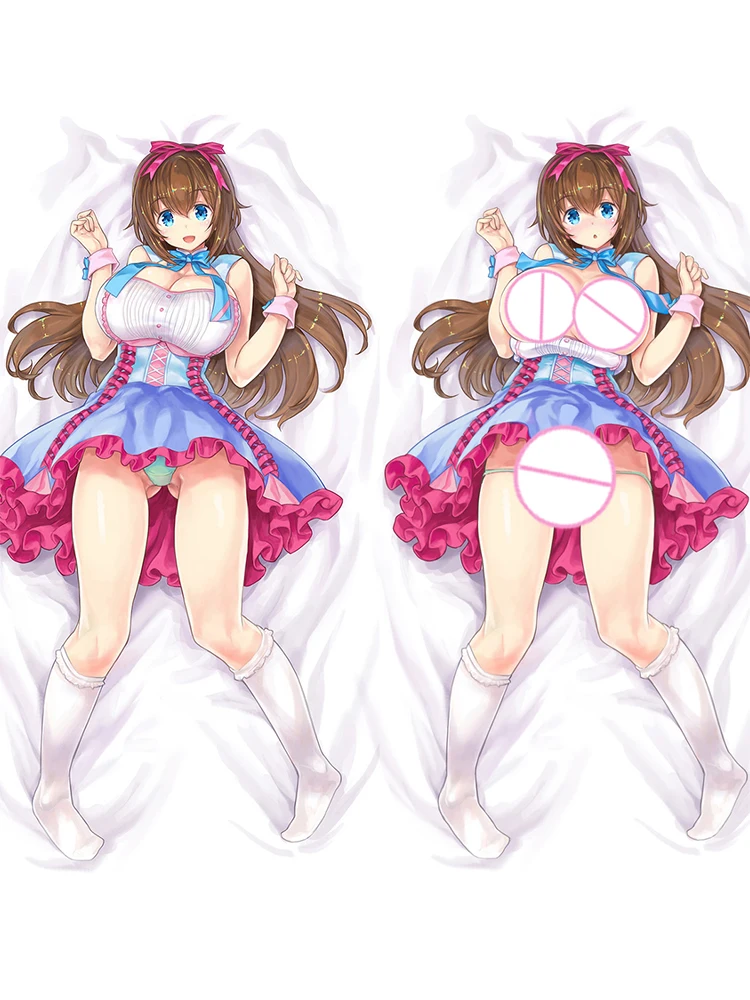 

Dakimakura Anime Pillow Cover Rikuhachima Aru Double Sided Print 2Way Cushion Bedding Festival Gifts Gifts