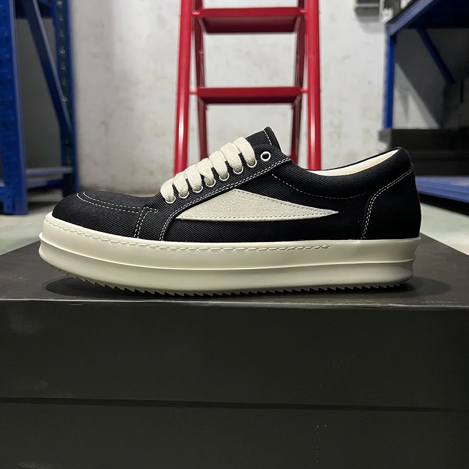 

Shoes for Men High Quality Couple Shoes Denim Lace Up Thick Sole Brand Shoes Luxury Designer Dunk Sport Trainers Women Sneakers