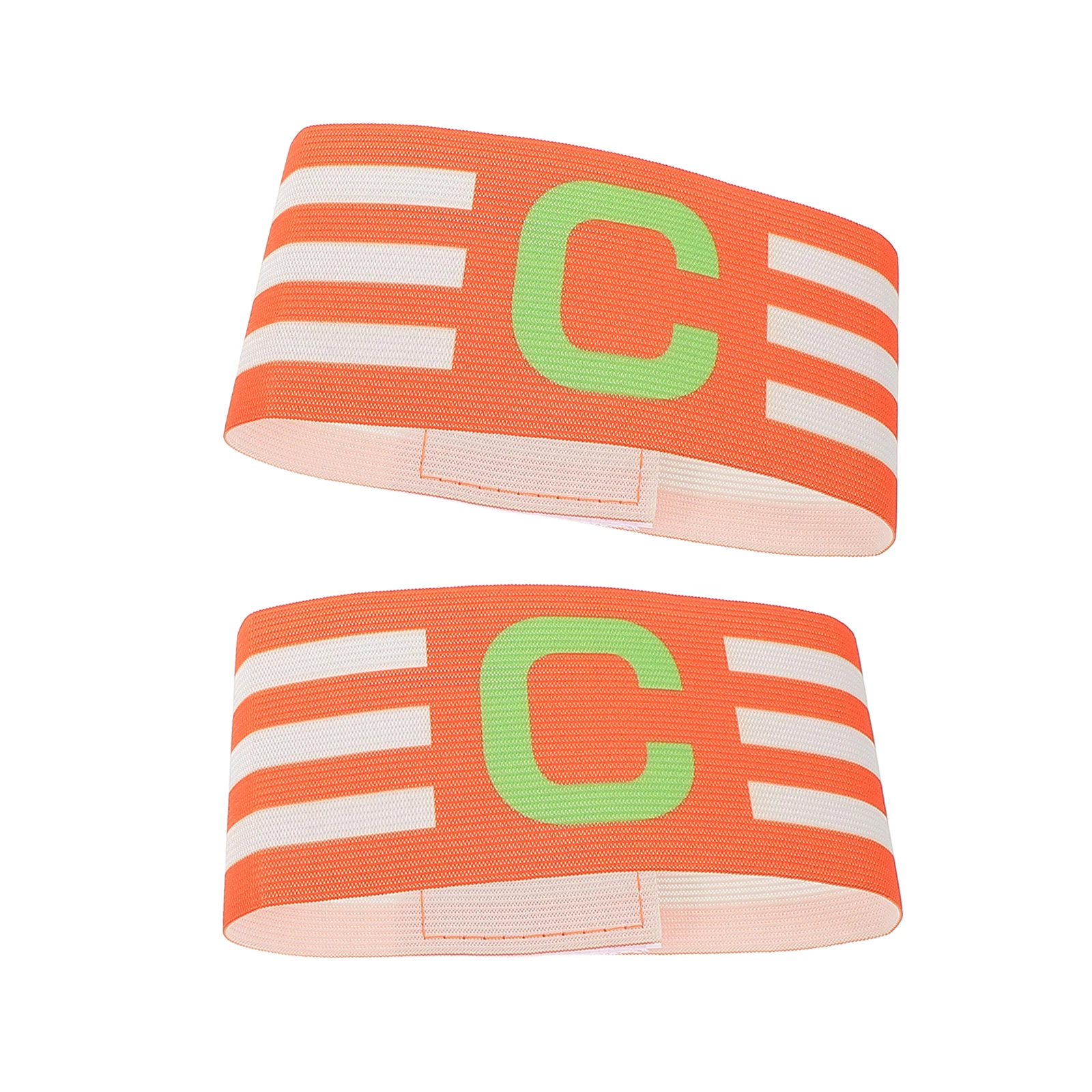 

2Pcs Football Captain Armb Elastic Adjustable for Nylon Sports Team Activities Arm Leg Bracelets