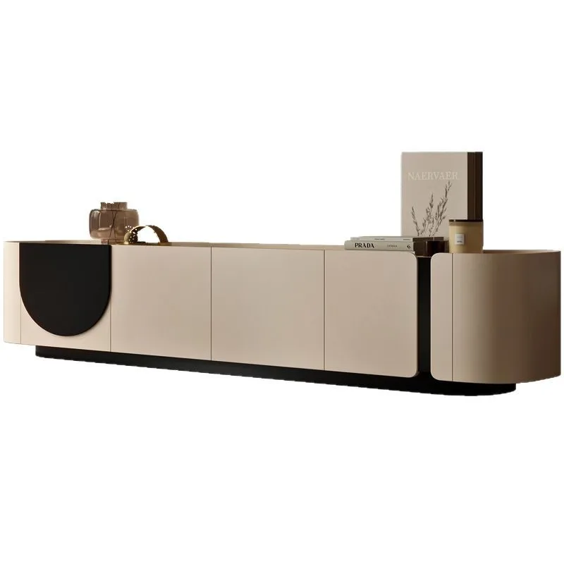 

TV cabinet simple modern living room household small apartment designer new wabi sandy wind locker advanced sense cabinet