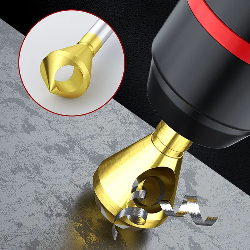 RL Cobalt M35 Titanium Coated Deburring Chamfer Cutter2-5 4-9 6-14 10-23mm 90 Degree Chamfer Countersink Drill Bit