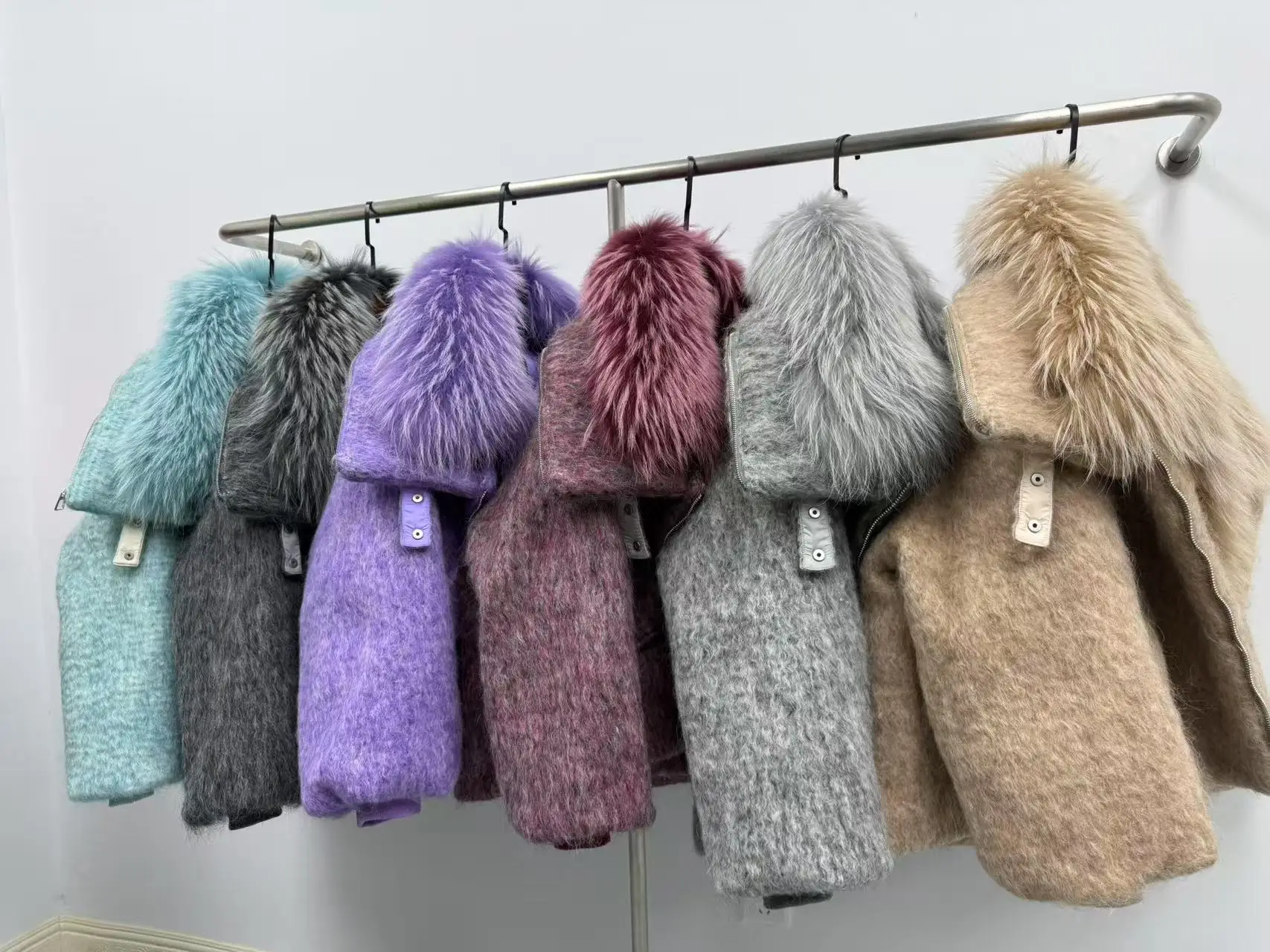 OFTBUY Luxury Short Big Fox Fur Goose Down Coat Female Natural Fur Puffer Jacket New Autumn Winter Thickened Warm Clothes Women