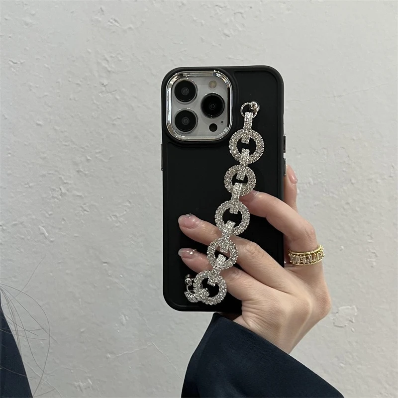 

Премиум темпераментная бриллиантовая цепочка 15 подходит для iPhone 14 Pro Max чехол для мобильного телефона 16 женский Apple 17 pro max