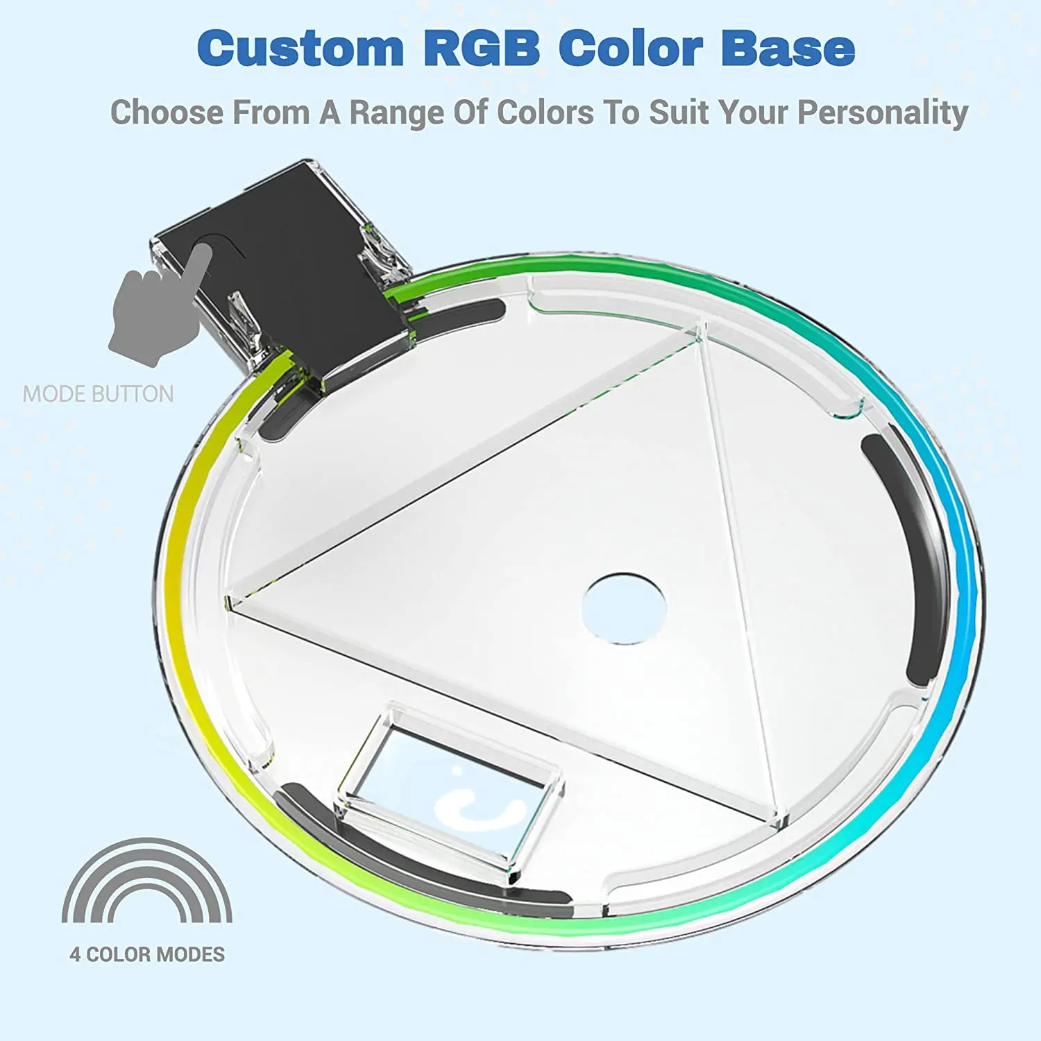 قاعدة Led لحامل Ps5 العمودي Rgb Playstation 5 Light مع 4 أوضاع ألوان لحامل ألعاب وحدة التحكم سهل التركيب بدون أدوات