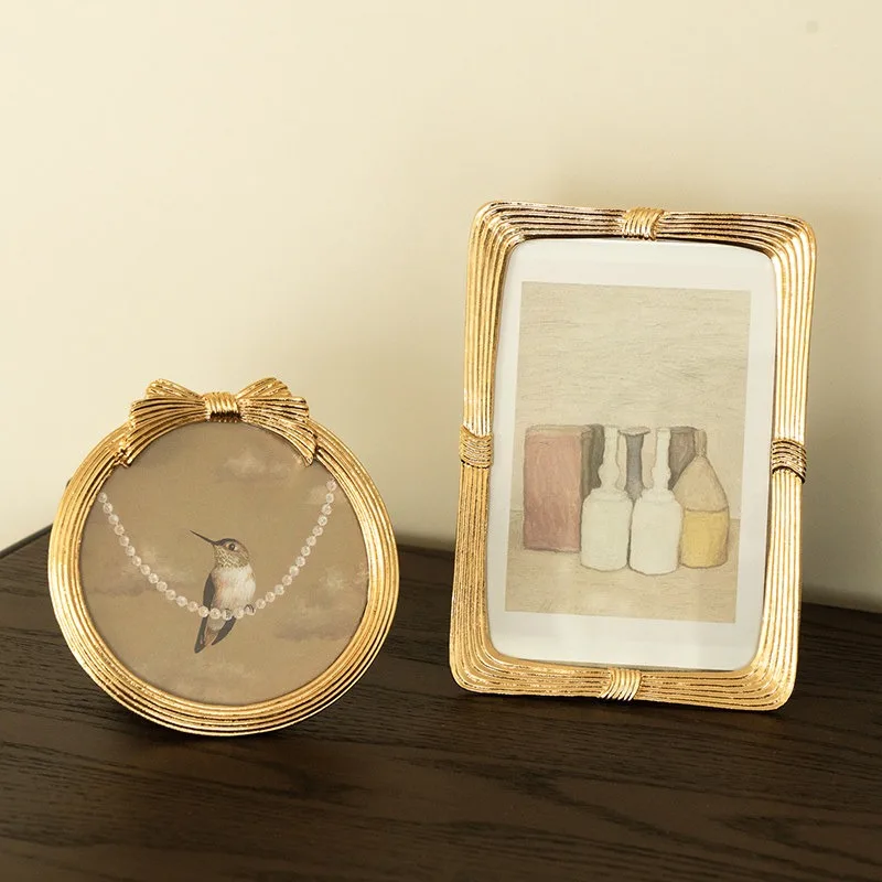 Photo frame 6 inch table French retro photo 6 inch wedding photo plus advanced sense European
