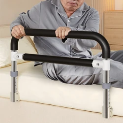 Non-punching Bedside Handrail Bed Help, Elderly Bed Safety Guard, Household Anti-fall Stand Up Assist Adult Bed Barrier Senior