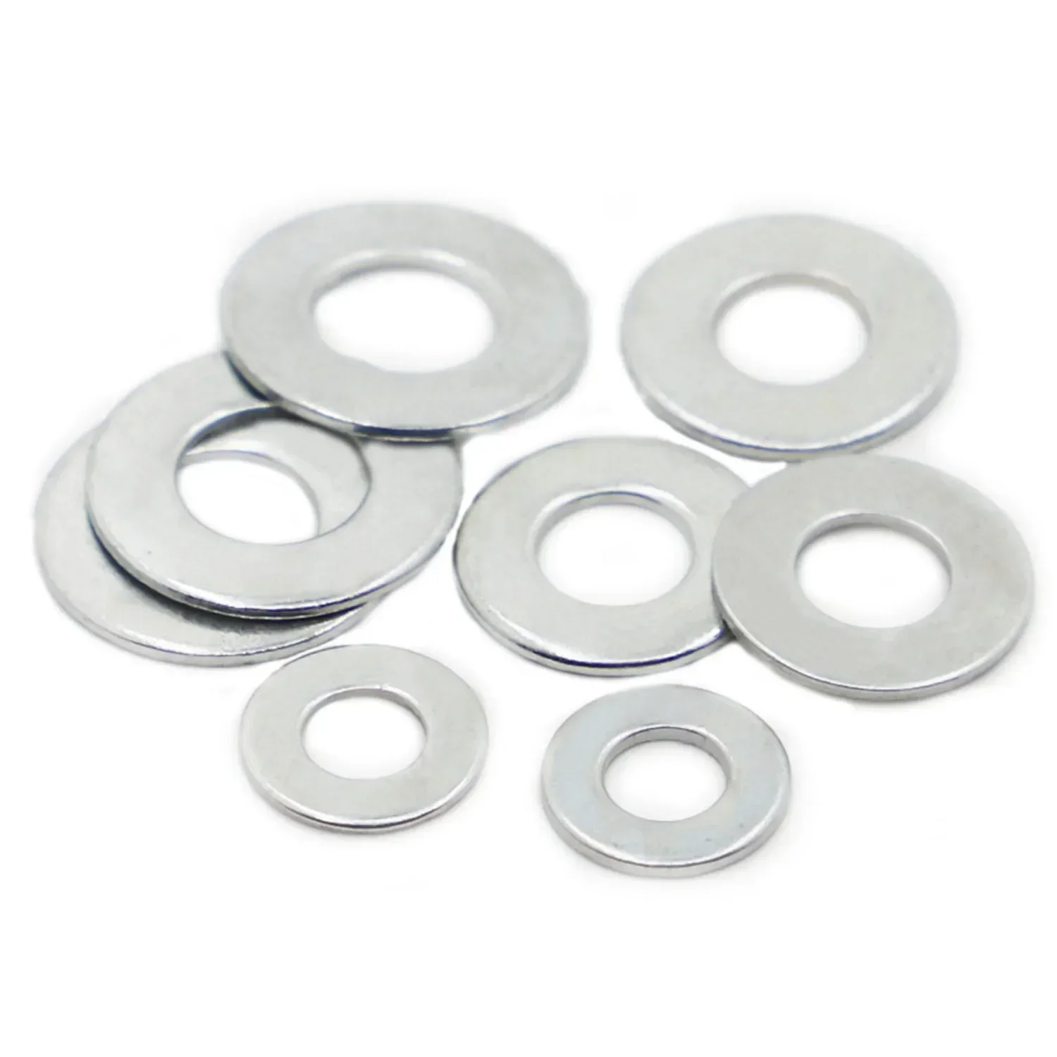 M2 M2,5 M3 M3,5 M4 M5 M6 M8 M10 M12 M14 M16 M18 M20 Abstandshalter aus verzinktem Stahl, einfache Dichtung für Schraubenbolzen, flache Metallscheibe GB97 – Detail 1