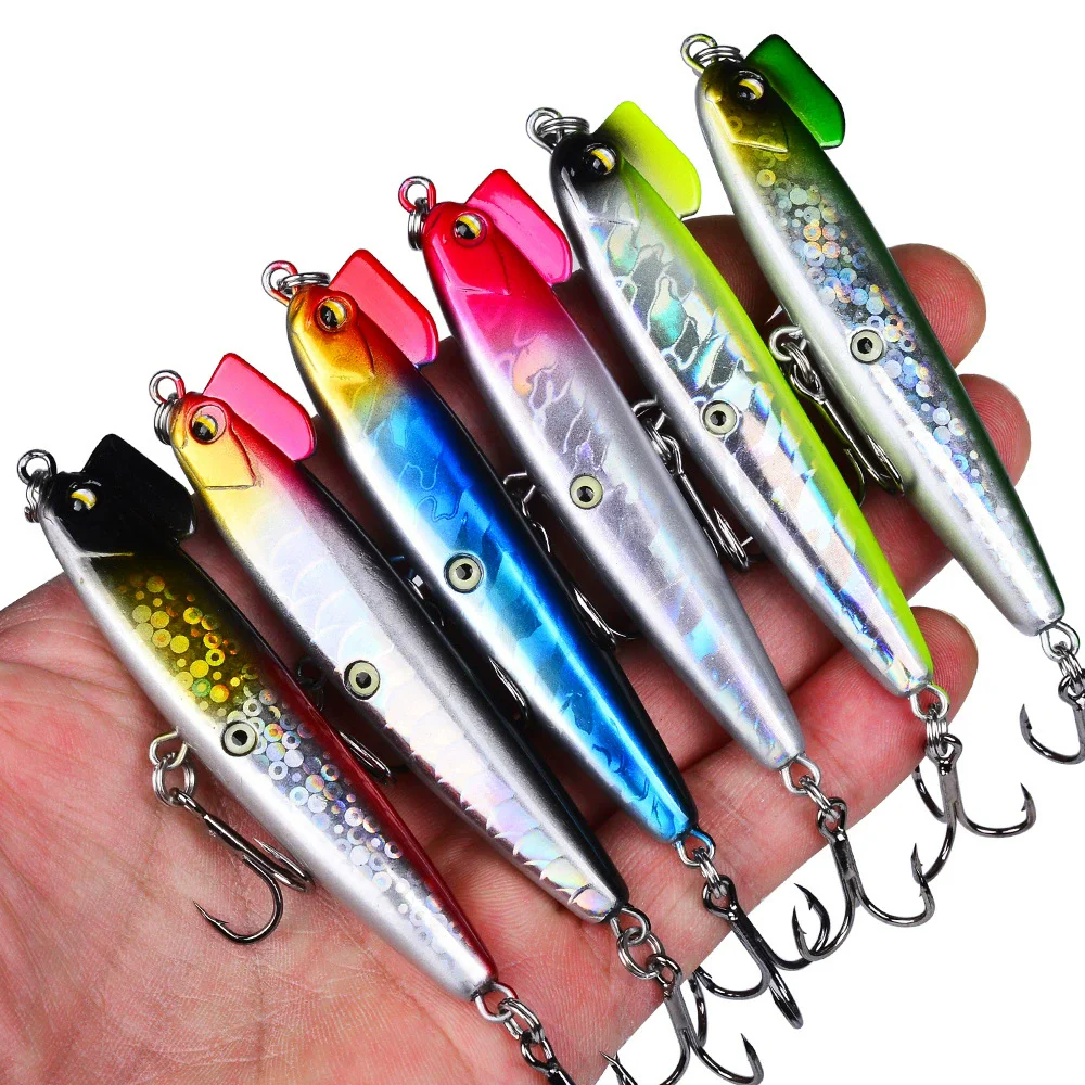 

1pcs Fishing Lure 15g-18g Hard Artificial Sinking VIB Lure 6 Color Minnow Crankbait Fishing Bait Perch 6#-8# Treble hook dw626