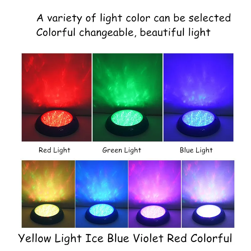 Wall-mounted LED Pool Light Ip68 Waterproof Colorful RGB with Remote Control Grouting Underwater Lights Water Features Outdoor