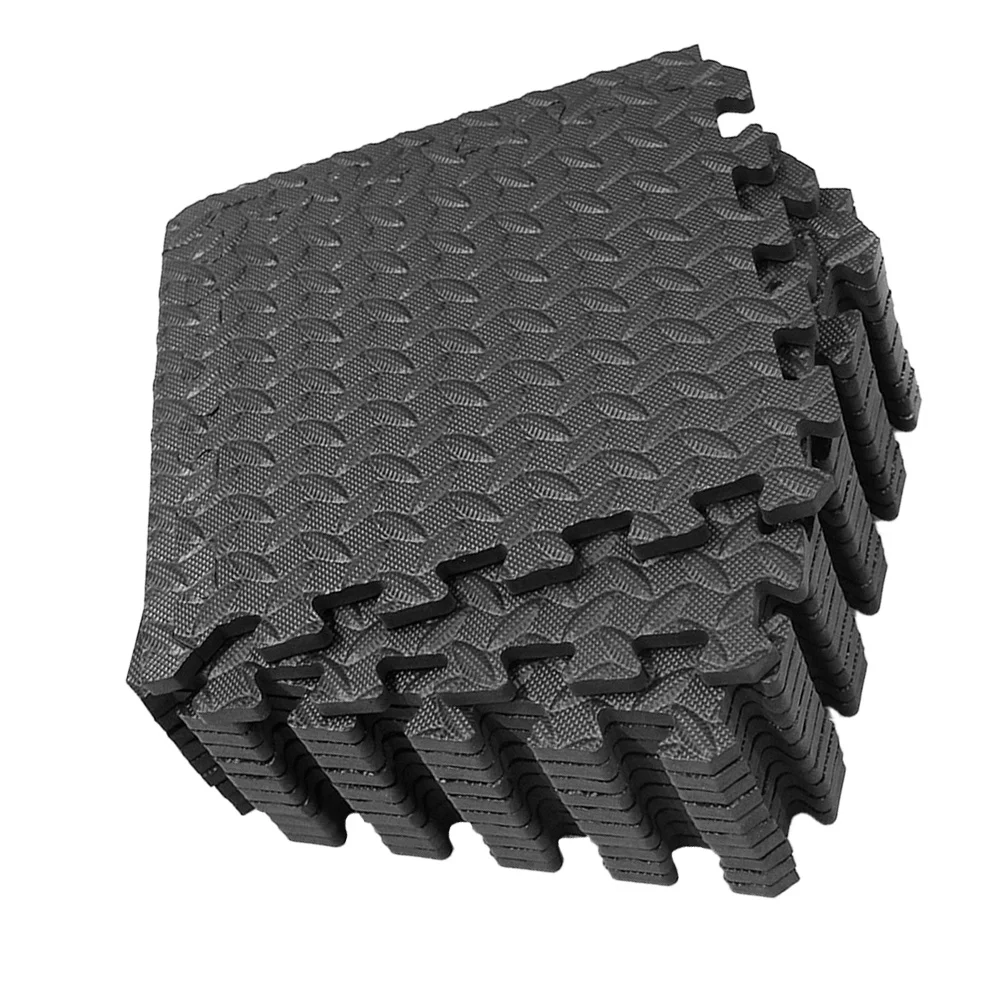 12 قطعة حصيرة أرضية من الفوم صديقة للبيئة تصميم أوراق إيفا سجادة ضد الإنزلاق لتخفيف الضغط غطاء أرضية لغرفة المعيشة وغرفة النوم