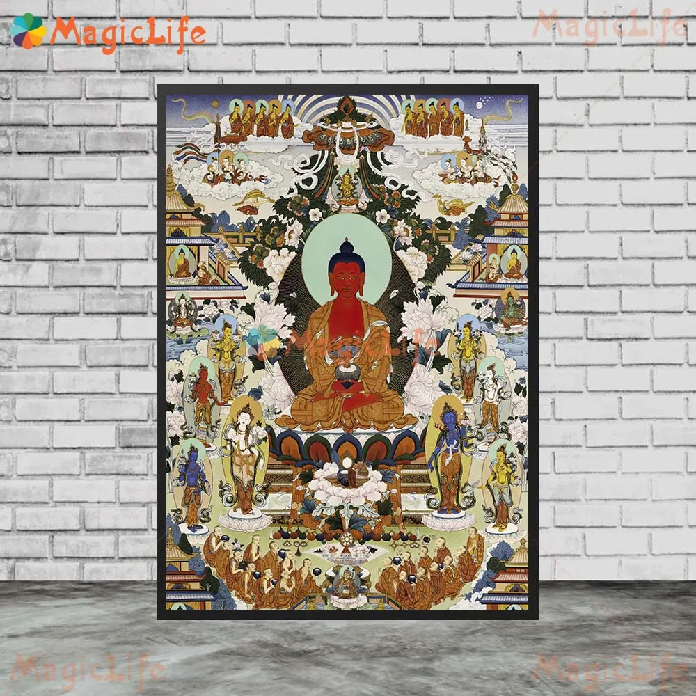 Indian Religion White Tara Buddha Posters Wall Pictures For Living Room Home Decor Poster Wall Art Canvas Painting Unframed