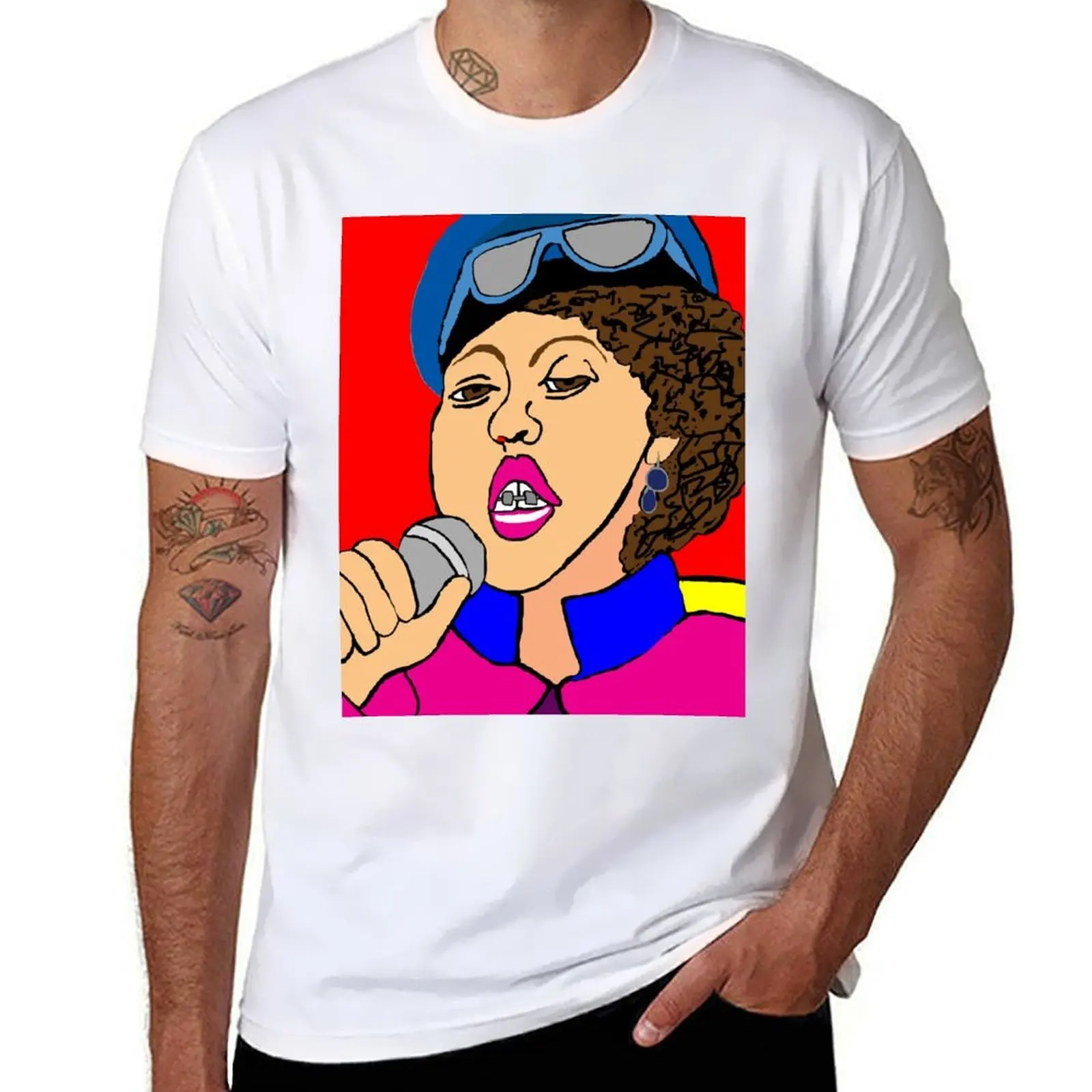 

Poly Styrene Digital Illustration T-Shirt g man t shirts for men man t shirt cotton high quality T-Shirt