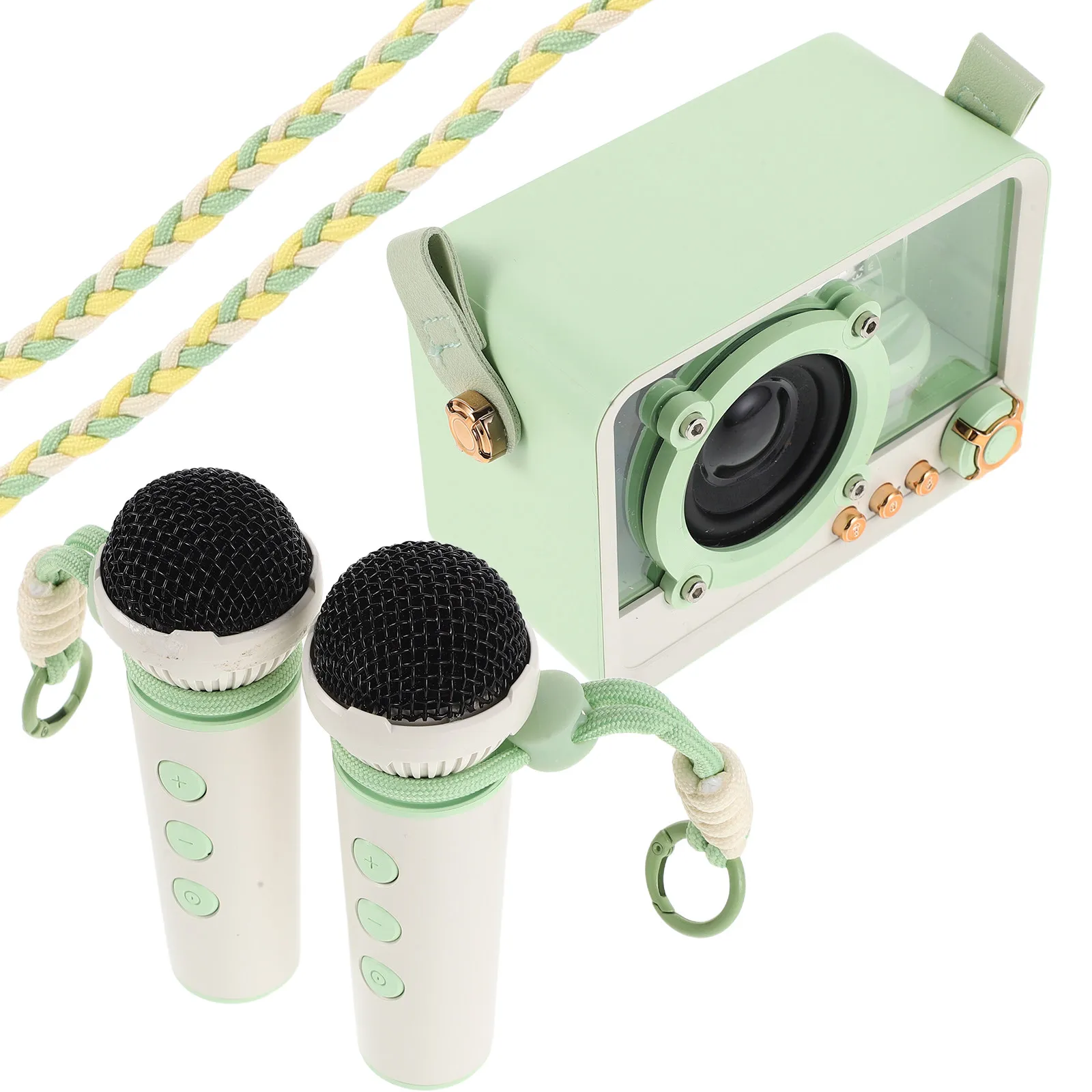 

1Set Karaoke Speaker Built-in Microphone Portable Mini Karaoke Machine Home Outdoor Party Wireless Mic Speaker with