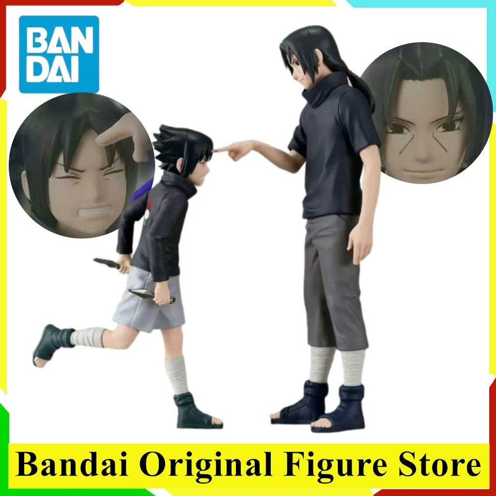 Original BANDAI NARUTO Anime Uchiha Sasuke & Itachi Memorable Saga Actionfigur Spielzeug PVC-Modell Figuarts Collection