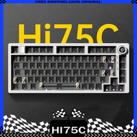 LEOBOG Hi75C Mechanical Keyboard 3Mode/Wired kit Hot Swap With Knob RGB Aluminium Alloy Gasket Hi75C Keyboard Kit PC Custom Gift