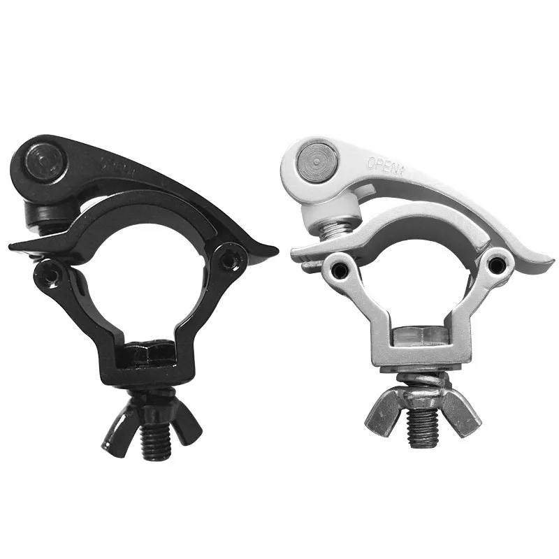 Mini 360 QR Clamp(40mm) Aluminum Clamp Hanger Hook Bracket Steel Stage Theatre Lighting Kit For 38-41mm Truss Stage Accessories