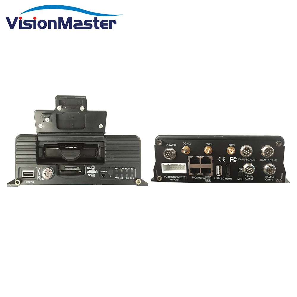 H.264 8CH HDD موبايل Nvr 1080P مسجل فيديو رقمي للمركبة مع نظام تحديد المواقع WIFI 4G كاميرا تلفزيونات الدوائر المغلقة للمركبة المحمول G الاستشعار #4