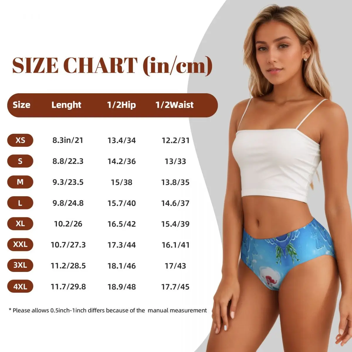 Ariel princesa calcinha para mulheres, Roupa interior Comfort Stretch, Moda personalizada