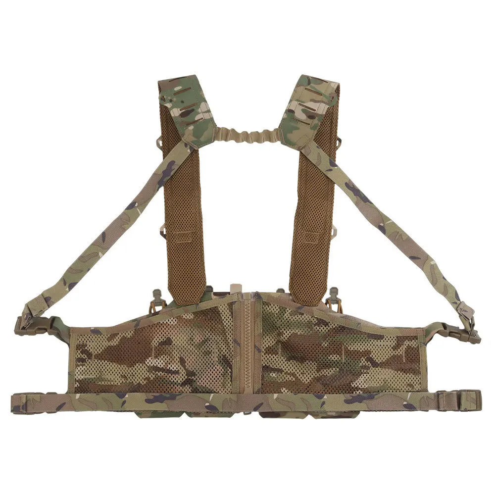 Lightweight Chest Rig MOLLE Zipper Magazine Pouch Laser Cutting Shoulder Pad Plate Carrier Tactical Vest Equipment