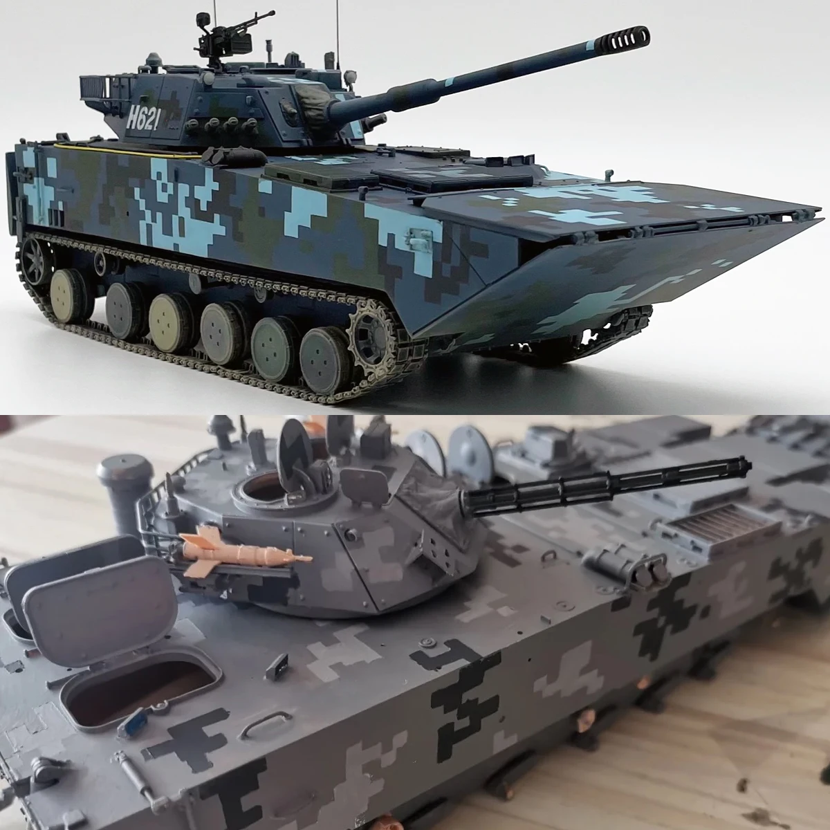 Airbrush-Sprühplatte, Schablonenwerkzeuge, digitales Tarnfarbenschema, Tarnmalerei, Abdeckband, passend für maßstabsgetreue Modellbausätze – Detail 1