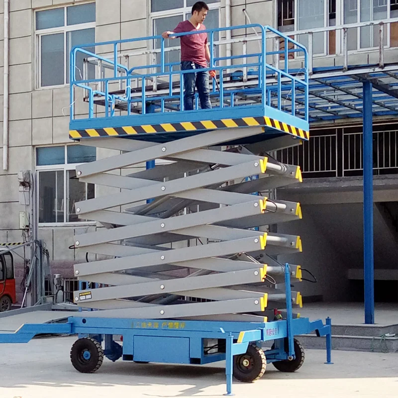 2025 Popular Self-Propelling 10M 12M Scissor Lift Platform Scissor Lift Table Hydraulic Factory in China