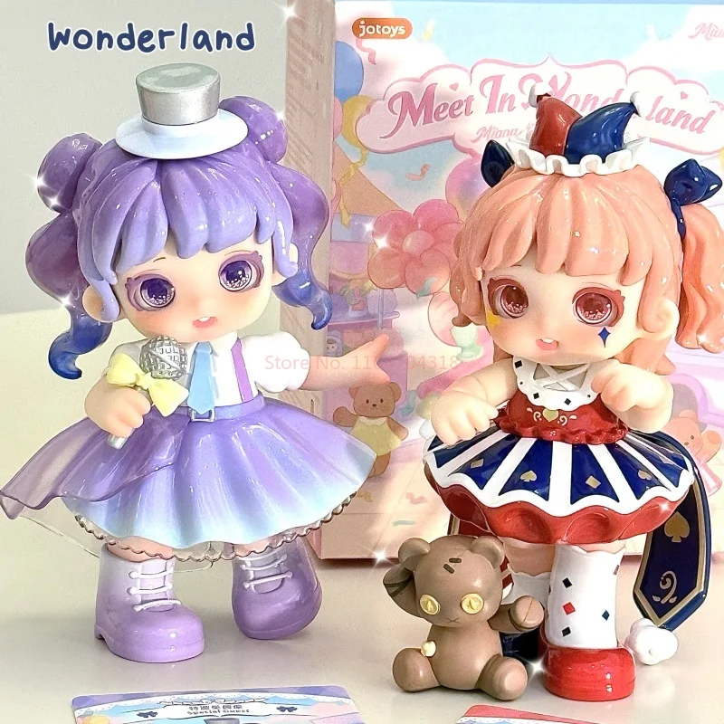 Caja ciega de la serie Miana Meet In Wonderland genuina, juguetes Kawaii, figura de acción de Anime, Caja, muñecas misteriosas sorpresa, regalo para niñas